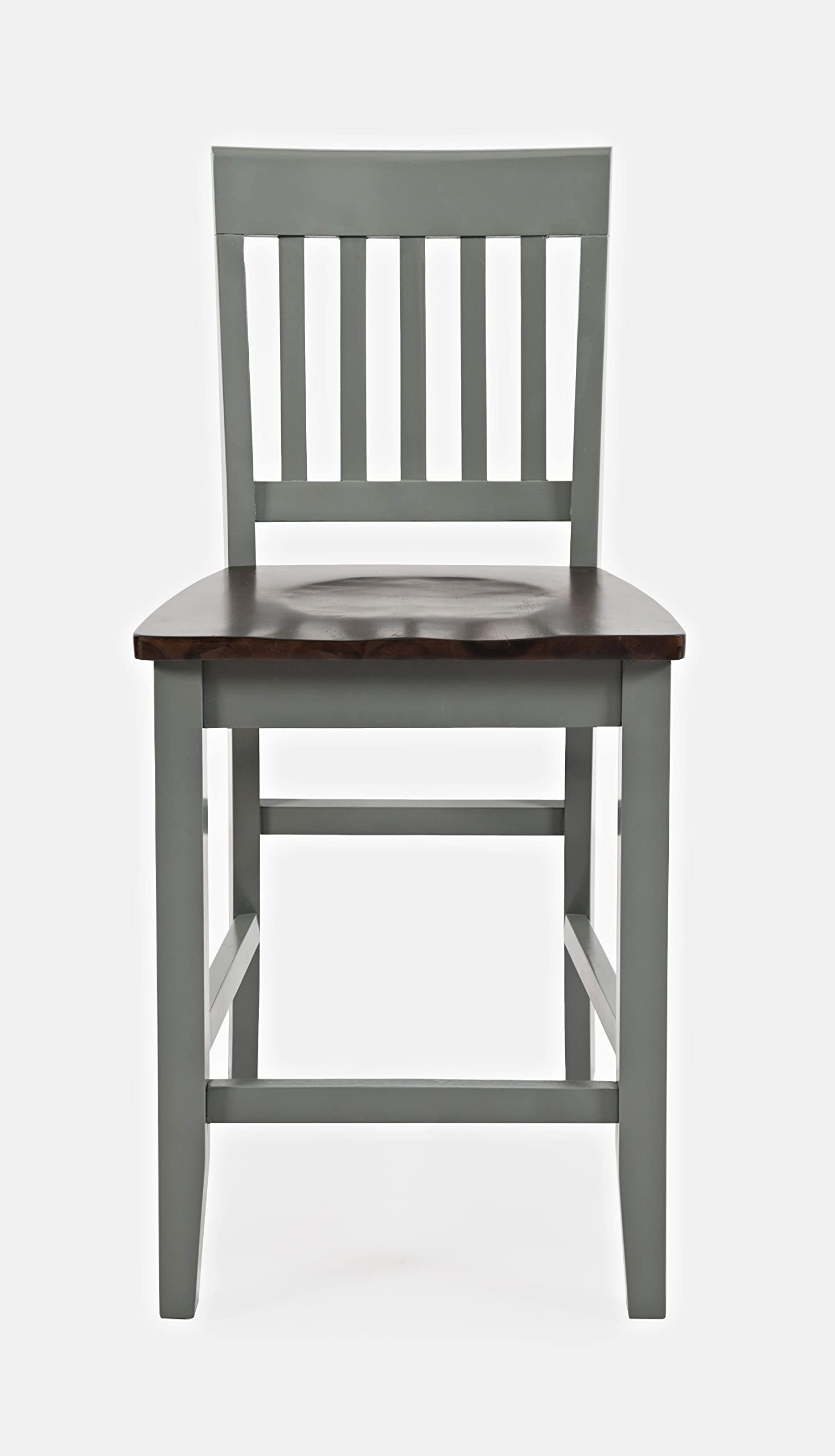 Jofran Decatur Lane Stool Counter Barstool Set, 18X21X39, Autumn Brown/Grey, (1836-BS393KD)