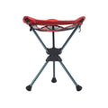 GRAND TRUNK Compass 360 Swivel Stool - Clay Red | Lightweight, Foldable & Waterproof with Carry Bag | Portable Camping Seat for 