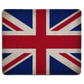 Dealzepic - Art Mousepad - Union Jack British Flag Mouse Pad Printed With Vintage Grunge Uk Flag - Stitched Edges - 9.5X7.9 Inch
