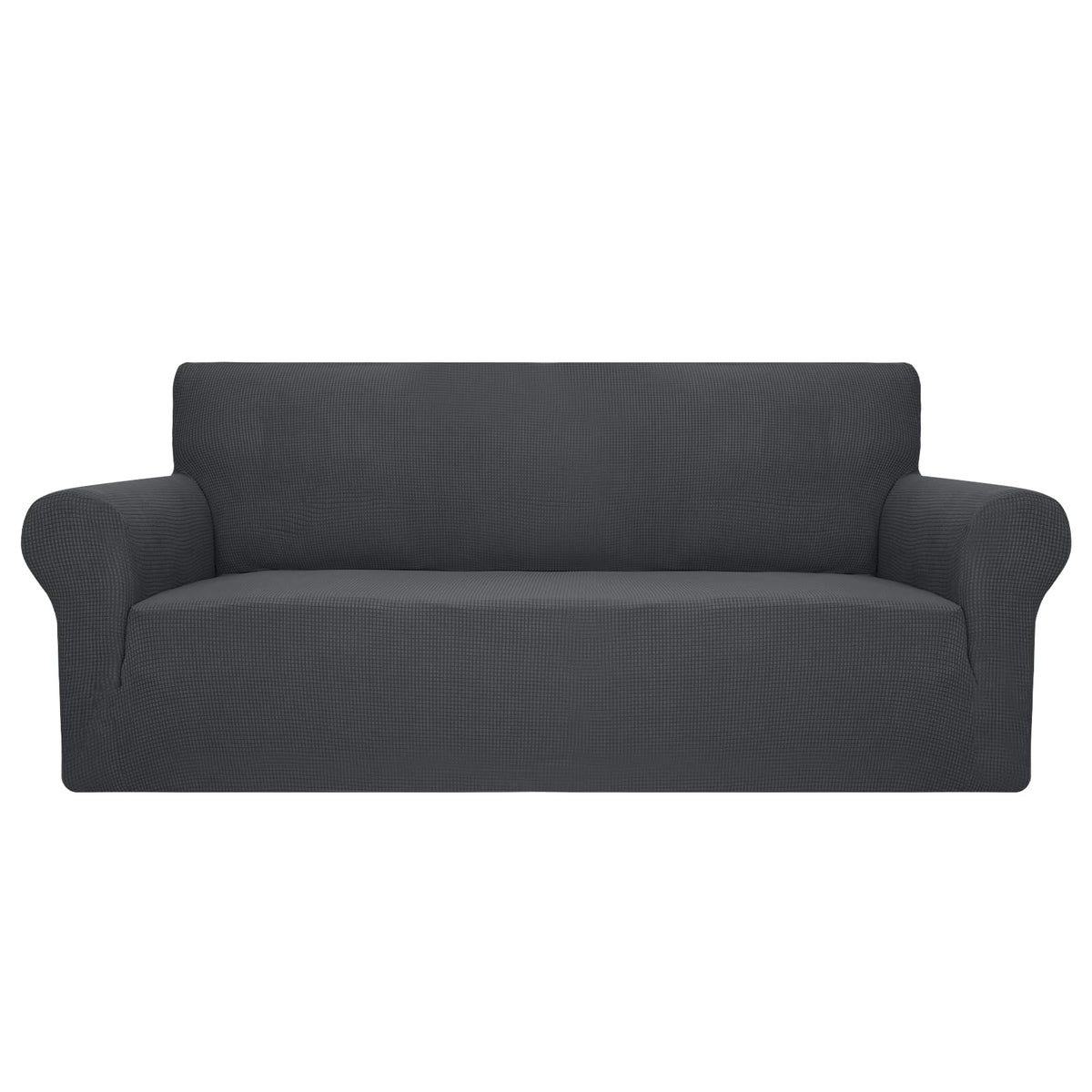 Jiviner High Stretch Couch Covers For 3 Cushion Couch 1-Piece Extra Large Sofa Covers With Elastic Bottom Anti Slip Oversized Sofa Slipcover Furniture Protector For Pets (Xl Sofa, Grey)