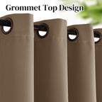 Rose Home Fashion Blackout Thermal Insulated Curtain - Antique Bronze Grommet Top For Bedroom Or Living Room,Grommet Curtain, So