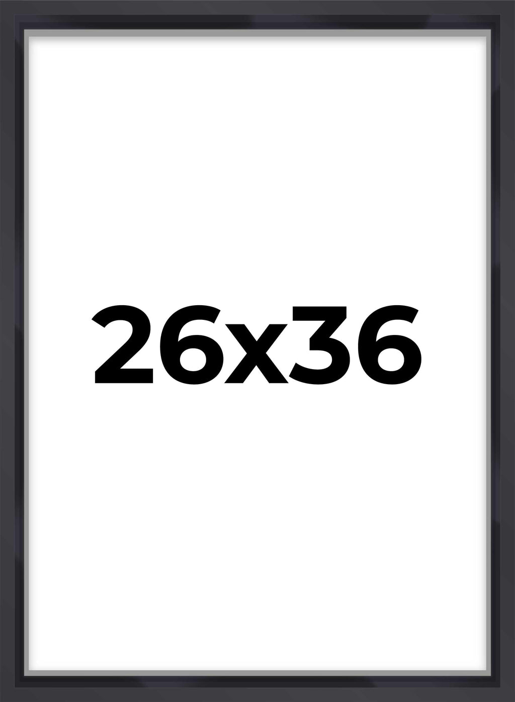 26x36 Shadow Box Frame Contemporary Black | 1'' Depth of Usable Space| Interior Size 26x36 or 36x26 Inches| UV Resistant Acrylic