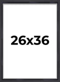 26x36 Shadow Box Frame Contemporary Black | 1'' Depth of Usable Space| Interior Size 26x36 or 36x26 Inches| UV Resistant Acrylic