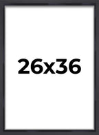 26x36 Shadow Box Frame Contemporary Black | 1'' Depth of Usable Space| Interior Size 26x36 or 36x26 Inches| UV Resistant Acrylic