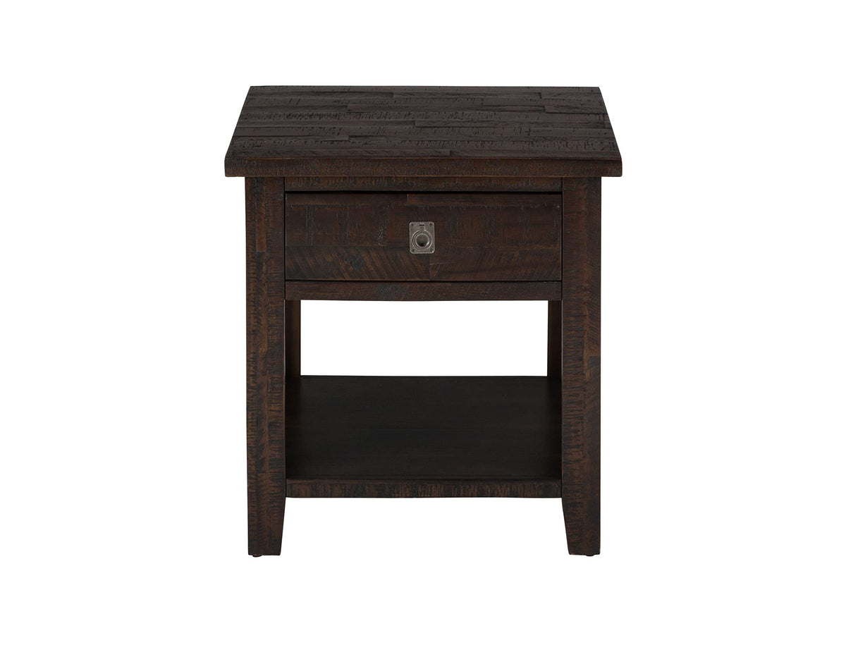Jofran: 704-3, Kona Grove, Square End Table, 24'' W X 24'' D X 25'' H, Deep Chocolate Finish, (Set of 1)