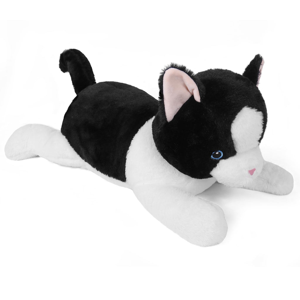 Jellymallow 5 Lbs, 27 Inches Cat Weighted Stuffed Animals, Cuddly Weighted Cat Plush Pillow Giant Plushie Ideal Gift For Adults