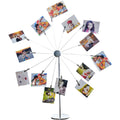 Mollytek Desktop Photo Holder With Clips Postcard Gift Card Picture Display Stand Decor Photo Tree Stand for Table Display Sky W