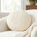 Wicked: for Good Bedding Emerald City Faux Fur Round Throw Pillow, 16 in x 16 in, (Officially Licensed Product) by Franco Collec