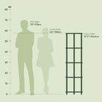 Furinno Turn-N-Tube 5-Tier Corner Multipurpose Display Shelves, Set of 2, Dark Brown Grain/Black