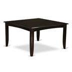 East West Furniture Parfait 5 Piece Set for 4 Includes a Square Table with Butterfly Leaf and 4 Linen Fabric Kitchen Dining Chairs, 54x54 Inch, Cappuccino