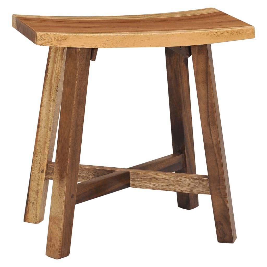 Vidaxl Bathroom Stool Solid Suar Wood