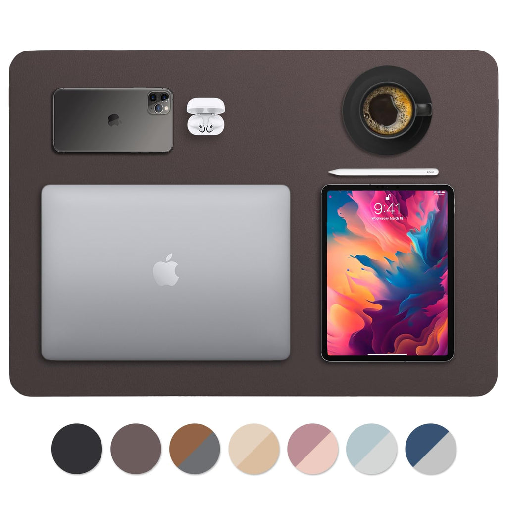Vine Creations Leather Desk Mat 24 ' X 17 ', Desk Protector Mat, Pu Leather Desk Pad, Small Desk Pad Mat, Desk Blotter, Desk P