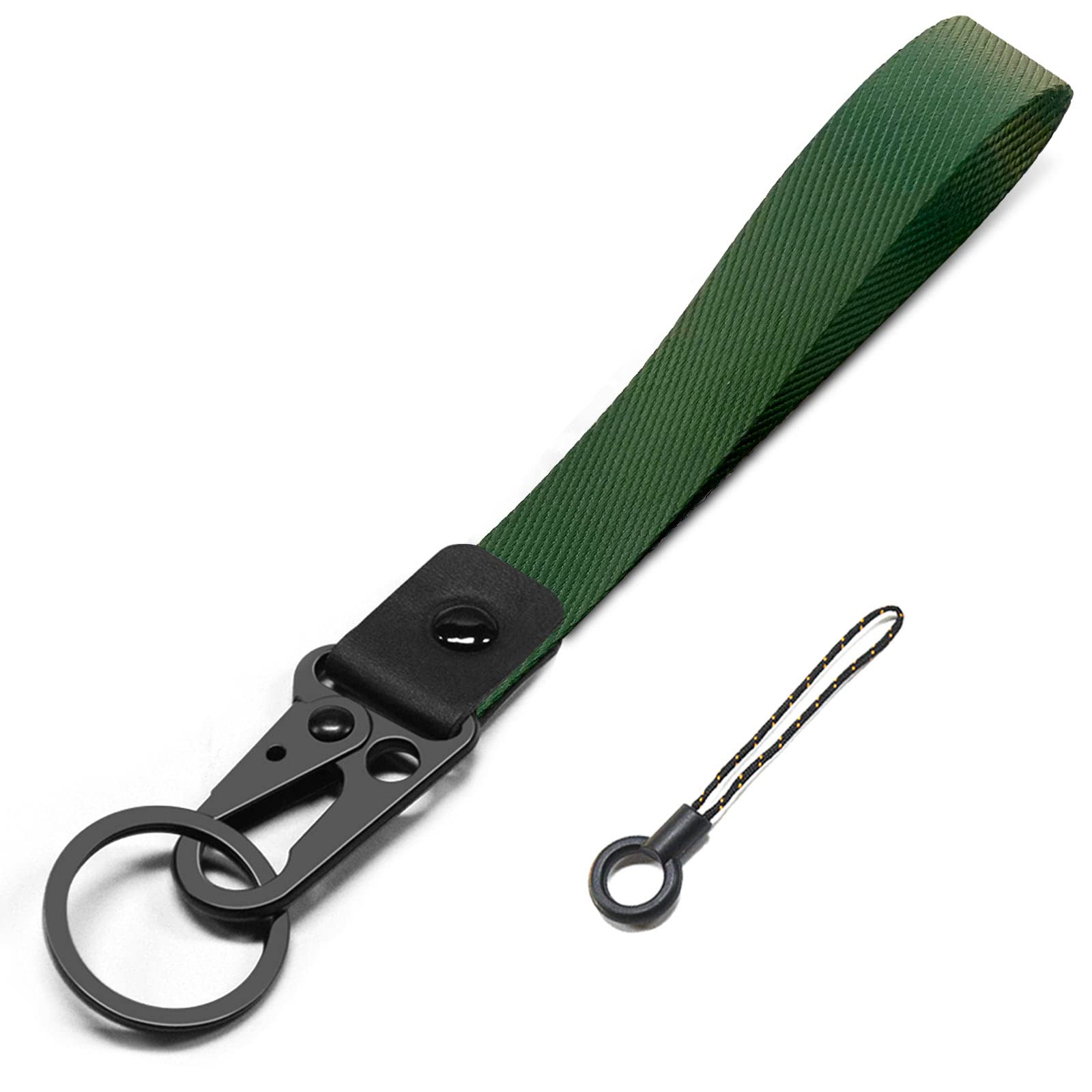 Wrist Lanyard Keychain, Ablaze Key Lanyard Holder Wrist Strap For Men Women (Atrovirens)