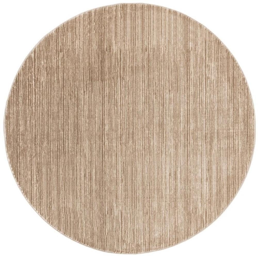 SAFAVIEH Vision Collection 67 Round Light Brown VSN606C Modern Ombre Tonal Chic Non-Shedding Dining Room Entryway Foyer Living 
