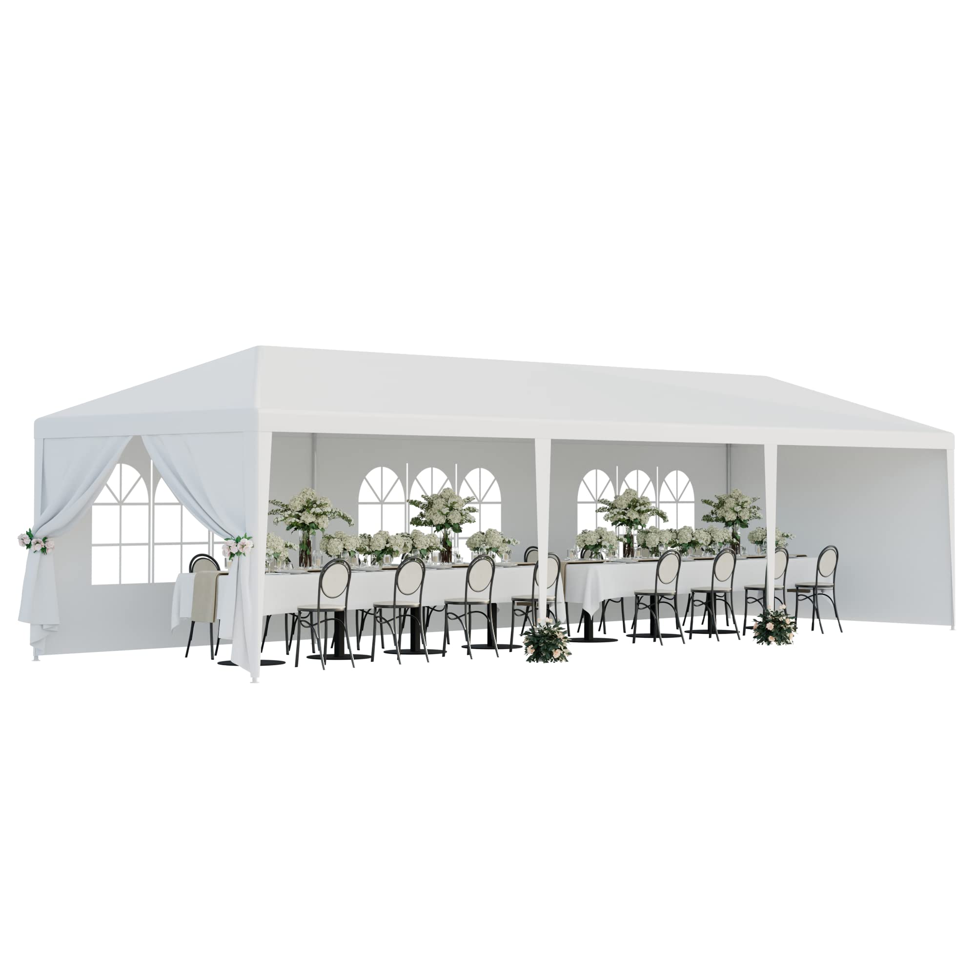 Bbbuy 10'X30' Outdoor Party Wedding Tent Canopy Waterproof Camping Gazebo Bbq Shelter Pavilion Heavy Duty, 8 Removable Sidewalls