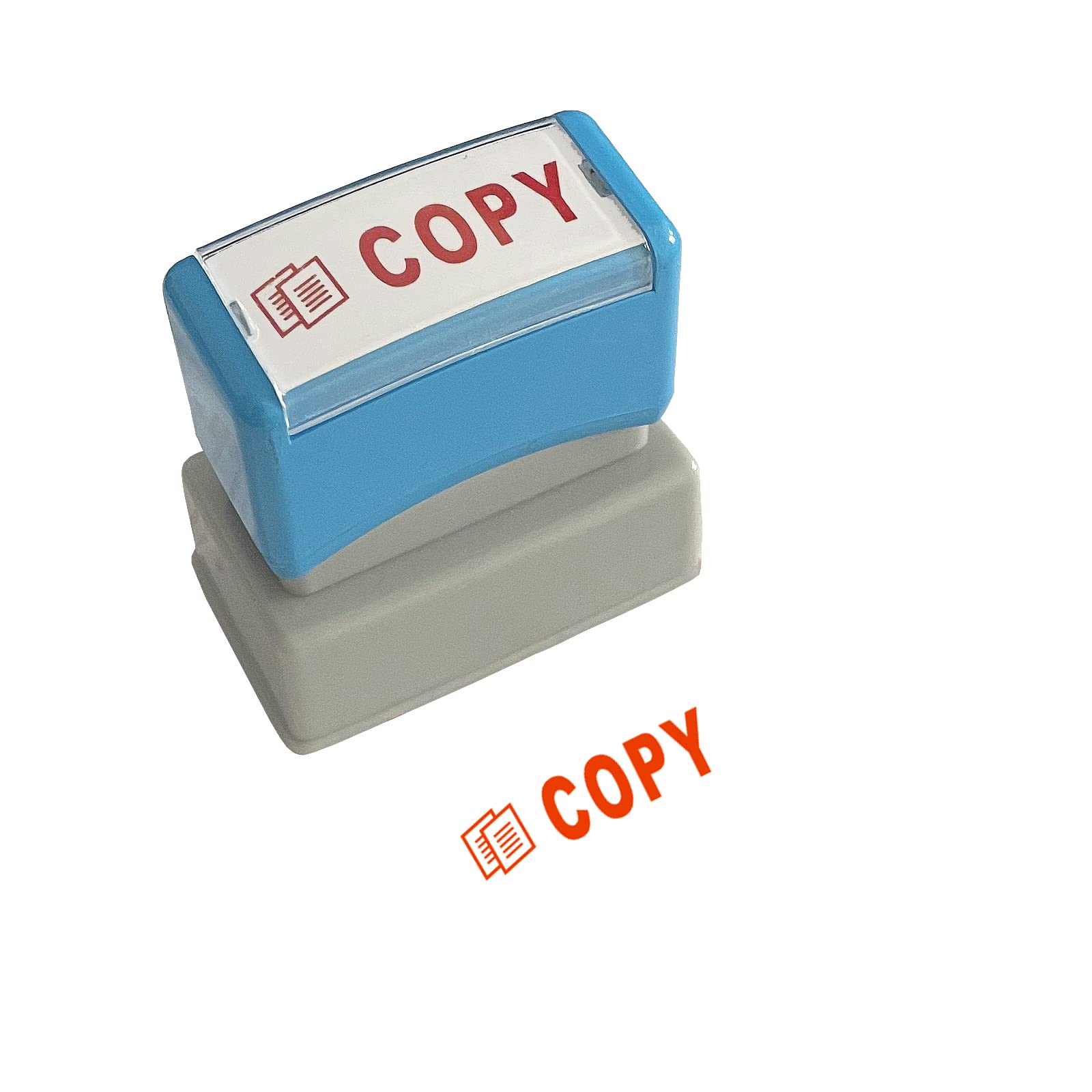Wafjamf Copy Stamp-Pre-Inked Office Stamp Copy Self Inking Rubber Stamp Red Ink-Medium