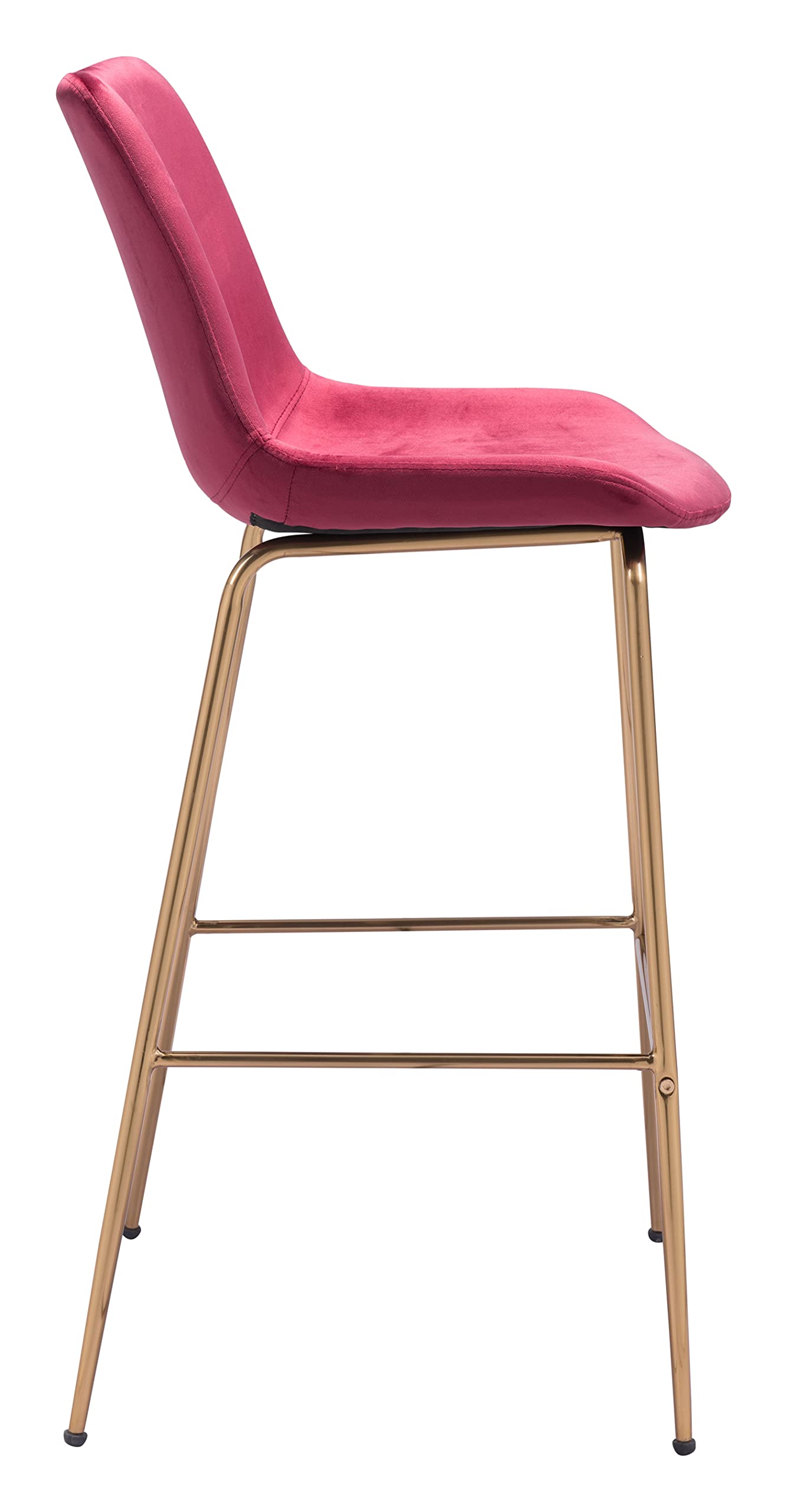 Zuo Tony Barstool Red & Gold