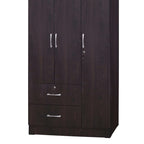 Better Home Products Symphony Wardrobe Armoire Closet with Two Drawers Tobacco