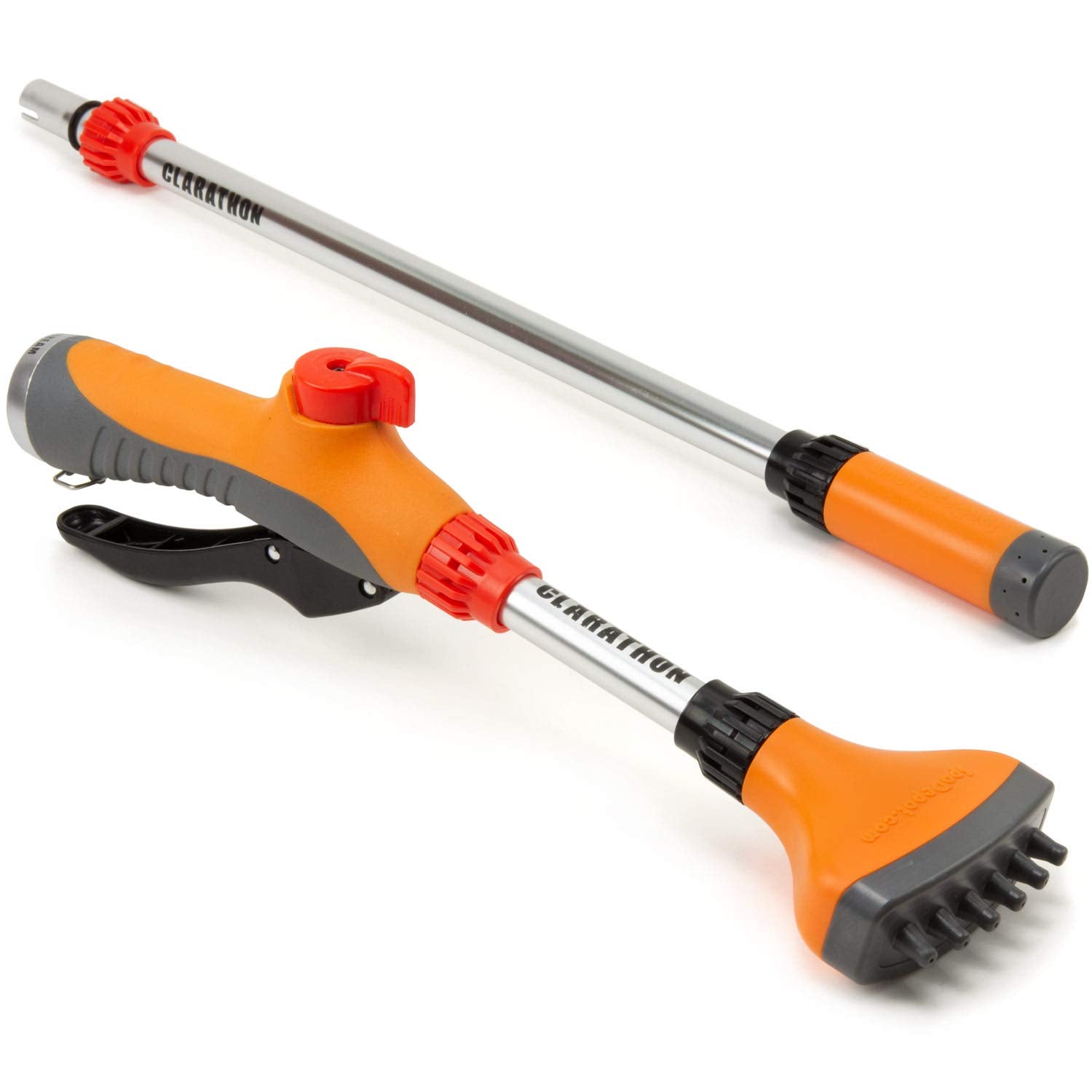 Jet Stream Spa & Pool Filter Cleaner Dual Tool Set With Fan Spray Head For Outer Pleats + Long-Reach 360 Cartridge Core Cleaning