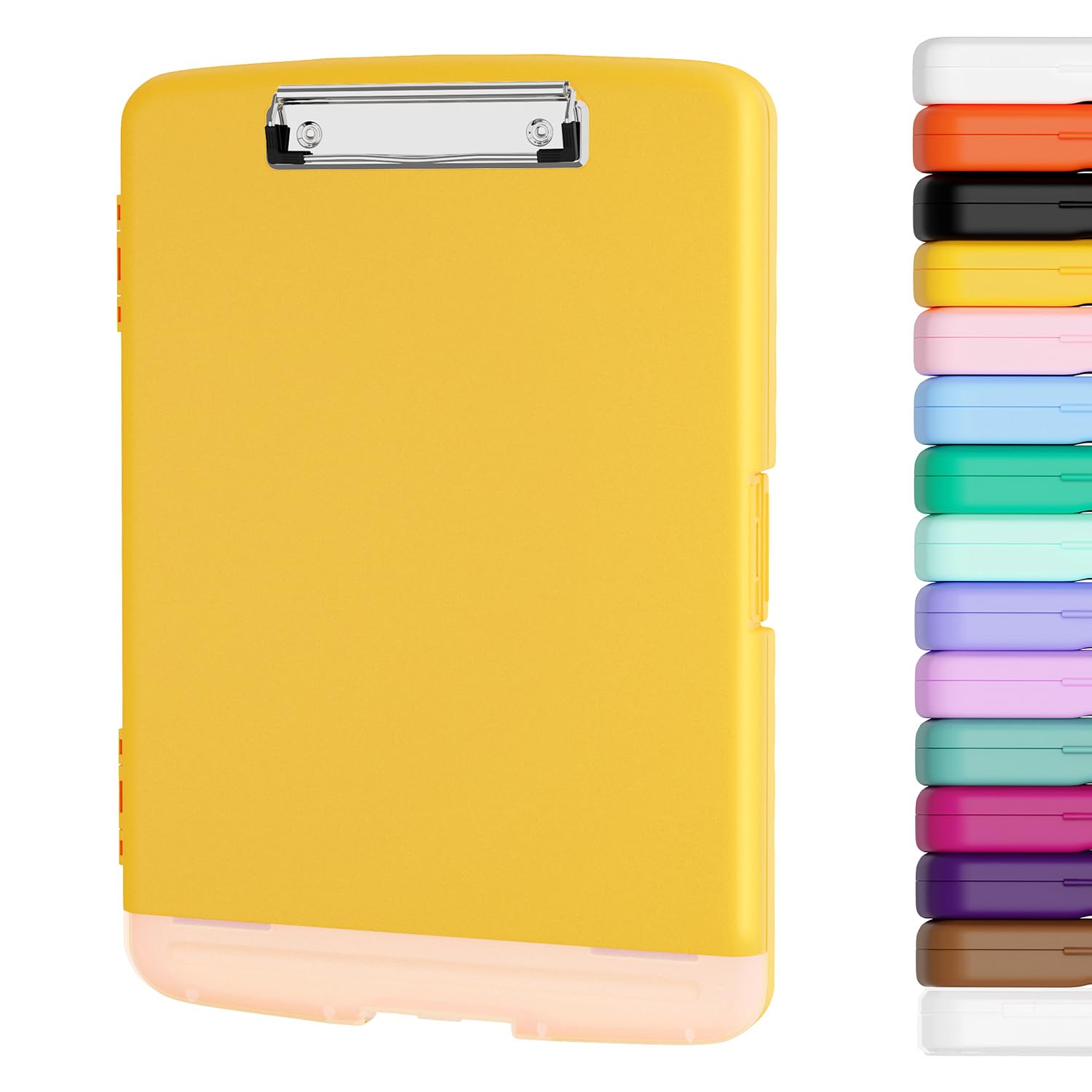 Piasoenc Clipboard With Storage, 8.5X11' Storage Clipboards With Pen Holder And A4 Legal Paper Folder, Heavy Duty Plastic, Foli