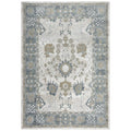 Sasdasld Alora Decor Elect 10' X 13' Ivory/Blue/Brown/Gray Power-Loomed/Hybrid Area Rug
