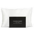 Fishers Finery 30Mm 100% Pure Mulberry Silk Pillowcase, Good Housekeeping Quality Tested (White, Standard)