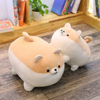Ehotong Shiba Inu Dog Plush Pillow, Corgi Stuffed Animal Plush Toy Hug Pillow Gifts For Girl Boy (Brown, 11.8In)