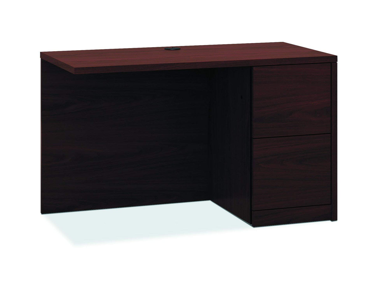 Hon HON105905RNN Right Return Pedestal Desk for Left Pedestal, 48&quot; x 24&quot; x 29-1/2&quot;, Mahogany