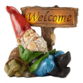 Zings & Thingz 57071177 Light-UP Welcome Garden GNOME, No Size, Brown