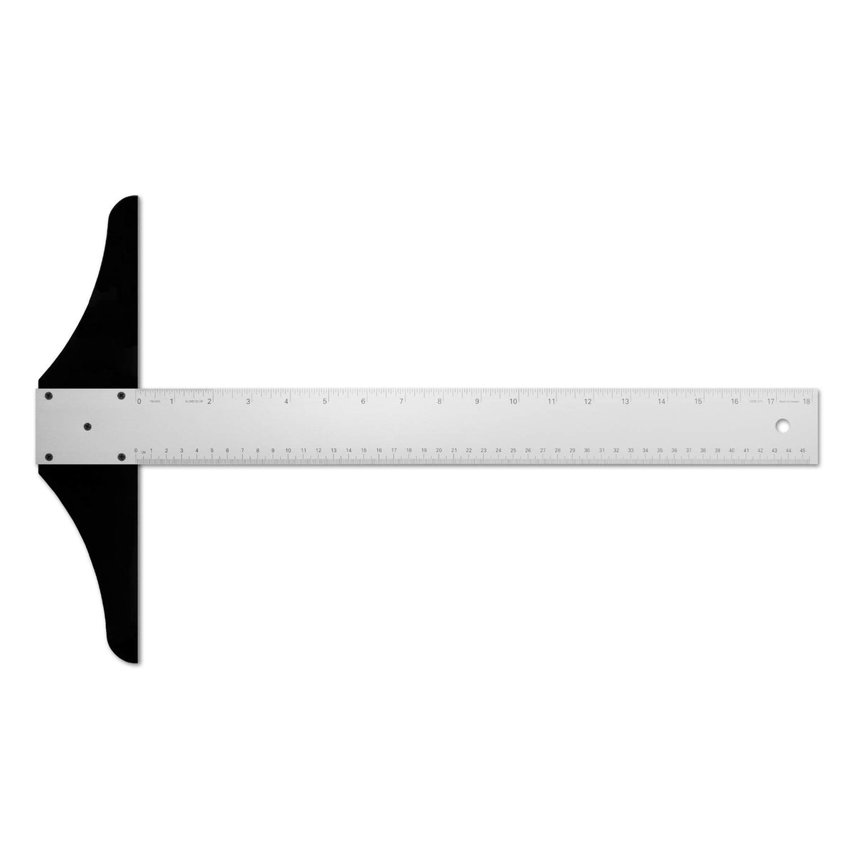 Alumicolor 18-Inch Professional Aluminum T-Square For Art Framing & Drafting, Silver