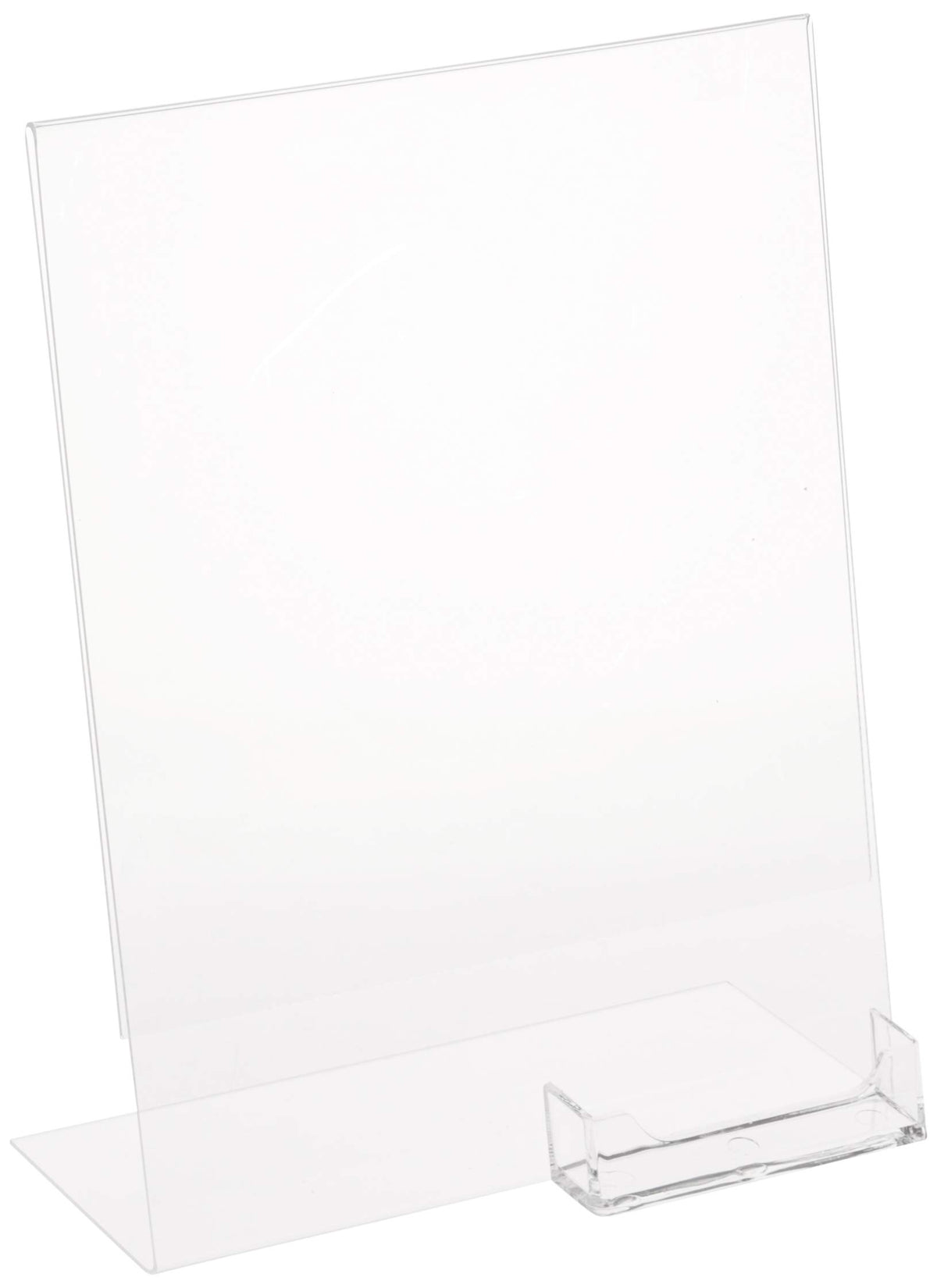 Dazzling Displays Clear Slanted Sign Holder Picture Frame 8.5 X 11 Wit ...