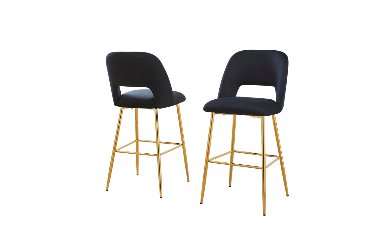 Best Quality Furniture Bs226-9 Bar Stools, 2 Count, Black