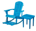 WUnlimited SW2007SB-R1ET1 Adirondack Rocking Bistro Set, Sky Blue