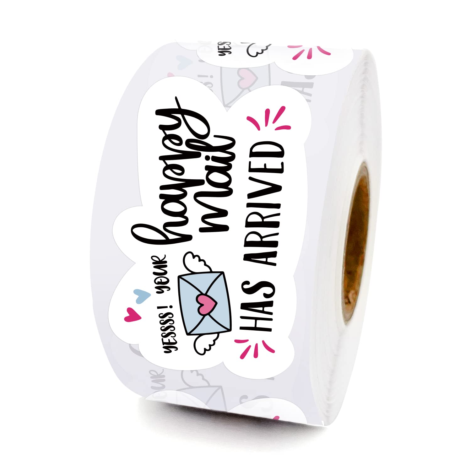 Whing Happy Mail Funny Small Shop Stickers, Online Retailers Shop Owners Order Packages Labels Small Business Thank You Sticker