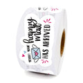 Whing Happy Mail Funny Small Shop Stickers, Online Retailers Shop Owners Order Packages Labels Small Business Thank You Sticker
