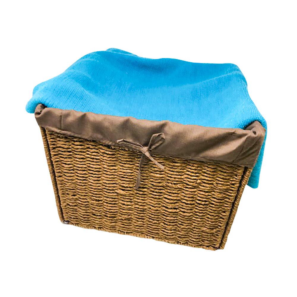 Removable Brown Fabric Liner to Fit 13 x 13 x 10 Square Basket by Trademark Innovations (LINER ONLY)