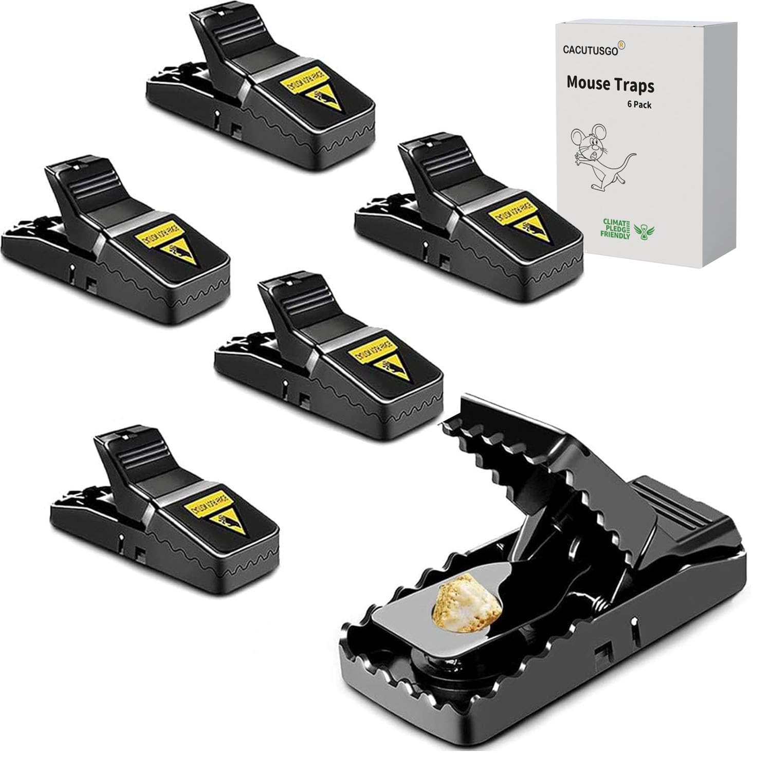 Mouse Traps, Mice Traps For House Indoor Home, Precise Triggering Mechanism, Allowing For The Quick Capture Of Mice-6 Pack
