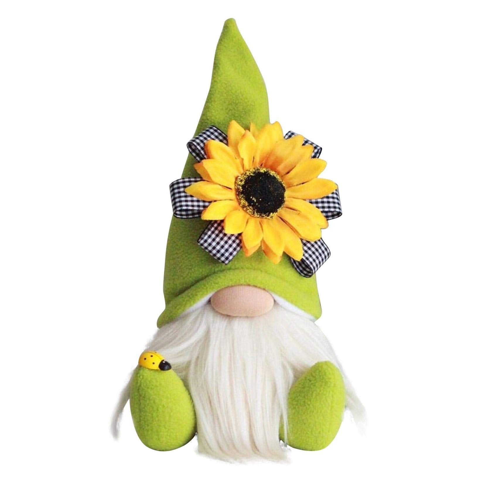 Dyhg Sunflower Garden Gnome, Bumble Bee Gnomes Plush Decor,World Bee Day Fall Decor ,Fall Holiday Bee Decorations Ornaments For