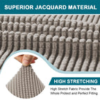 Turquoize T Cushion Chair Slipcover T Cushion Chair Covers For Living Room Stretch Sofa Couch Cover Soft Armchair Cover Washable Furniture Covers With Individual T Cushion Seat Covers (Chair, Taupe)