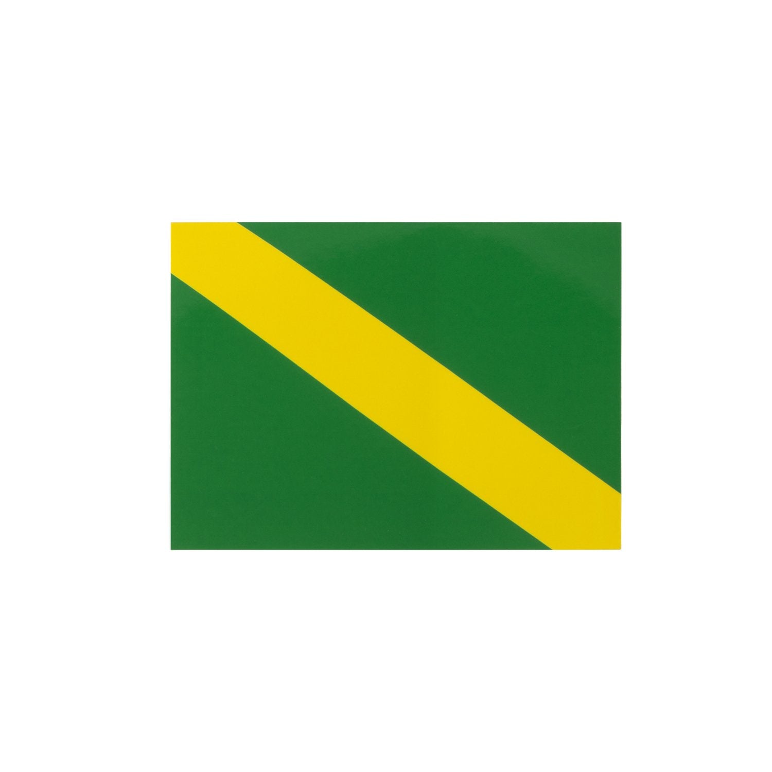 Trident High Gloss Vinyl Sticker, Nitrox Diver Down Flag, 2.5 X 3.5 Inch