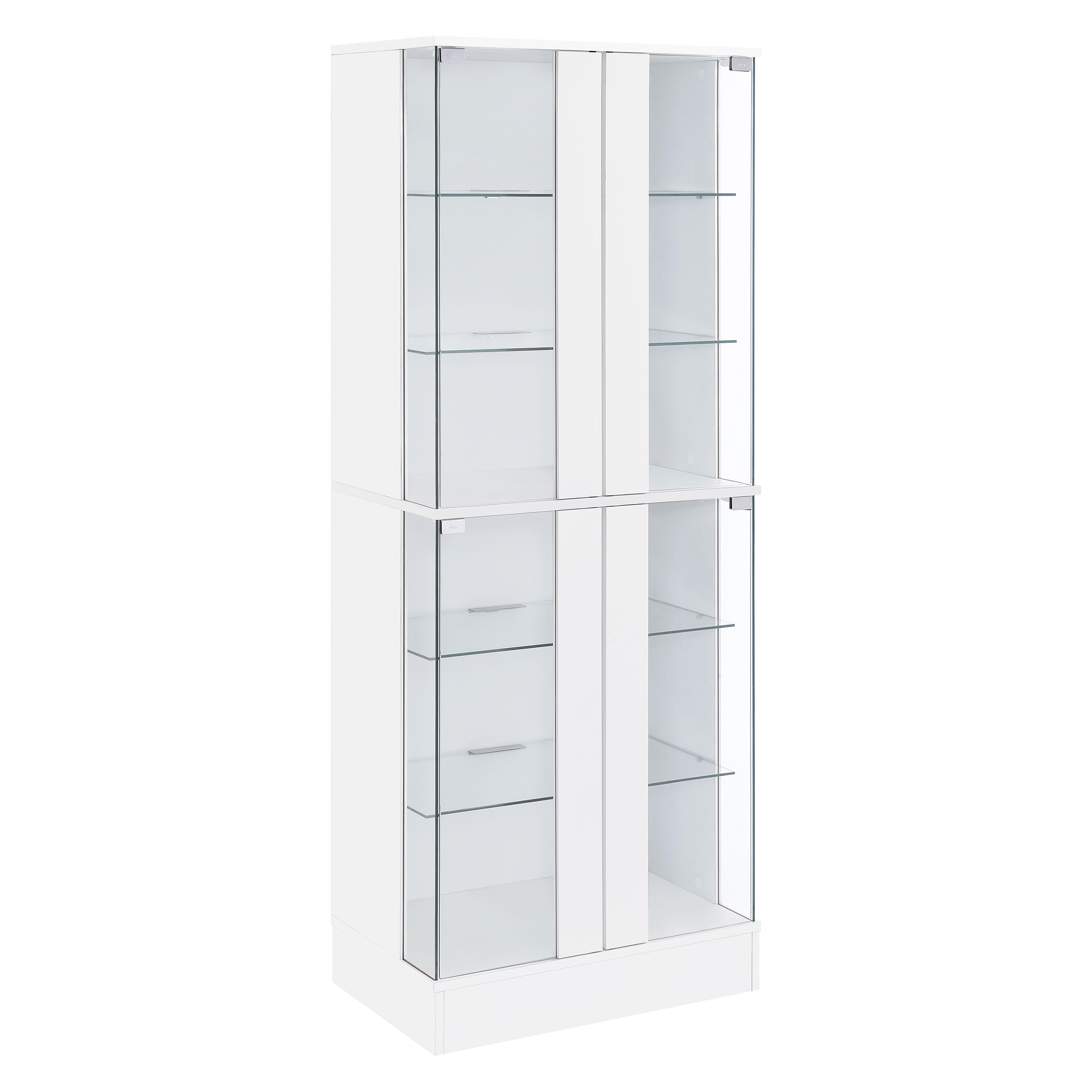 Coaster Home Furnishings Cabra 4-Door LED Curio Display Cabinet - Thumbnail 4