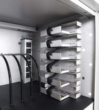 Luxor 12 Capacity Secure Tablet Charging Box with mounting hardware for drywall Surfaces Included.