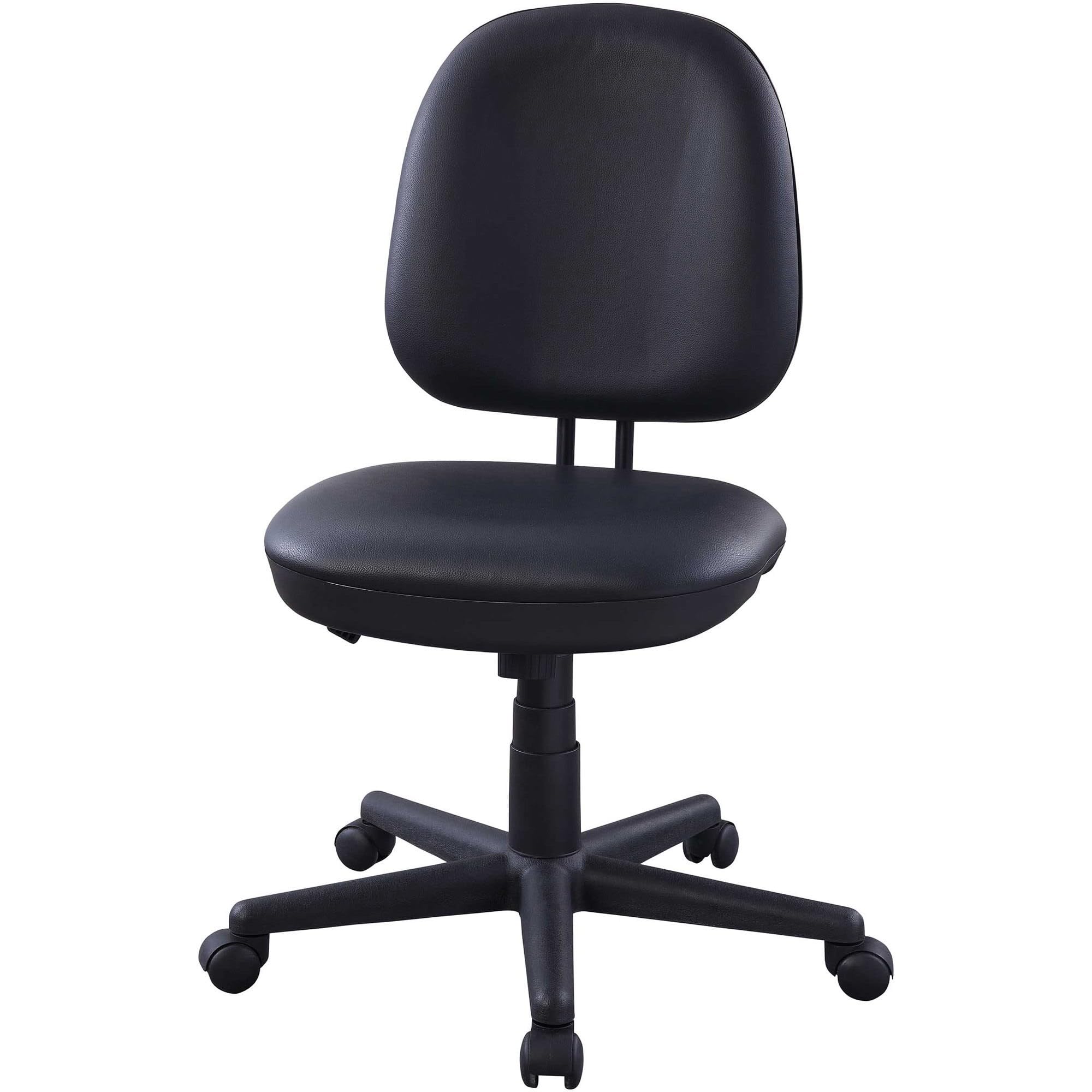 Lorell Vinyl Task Chair, Black