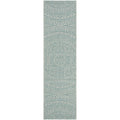 Safavieh Courtyard Collection 2' 3' X 14' Light Grey / Aqua Cy8734 Indoor/ Outdoor Easy Cleaning Patio Backyard Mudroom Runner Rug