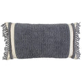 Rizzy Home 14" x 26" Poly Filled Pillow with Woven Cotton Cover-Gray