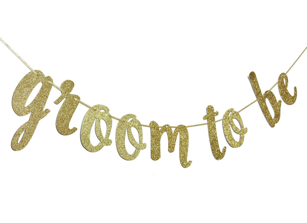 Groom To Be Banner Gold Glitter Decor For Bridal Shower Wedding Bachelorette Party Decorations