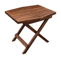 Melino Wooden Folding Table, Acacia Wooden Small Table For Indoor And Outdoor Uses, Weather Resistant And Fully Assembled (Chest