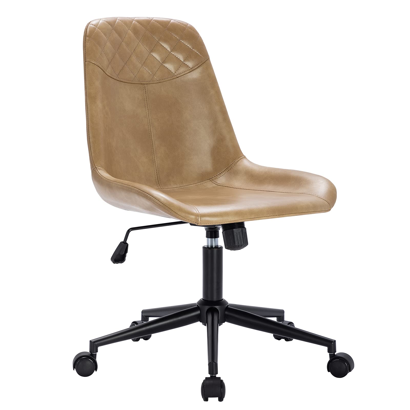 Duhome Modern Pu Leather Office Chair Desk Chair Swivel Computer Chair Grey