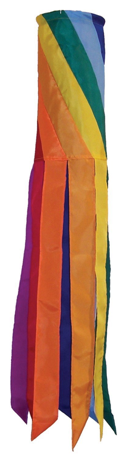 In The Breeze Rainbow Diagonal Windsock,8' W X 60' H,4153