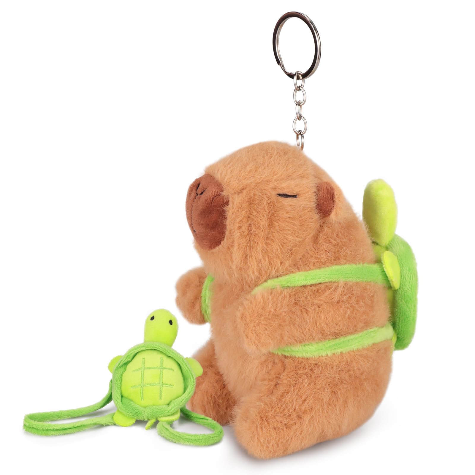 Emoin Cute Capybara Plush Kawaii 6.3Inch Capybara Stuffed Aniamls Toys with Turtle Backpack Capybara Plushie Doll Pillow Capybar